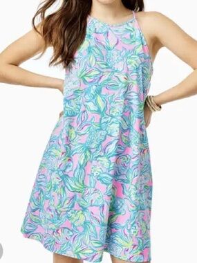 Lilly Pulitzer Margot Swing Dress- Pelican Pink Off The Scales